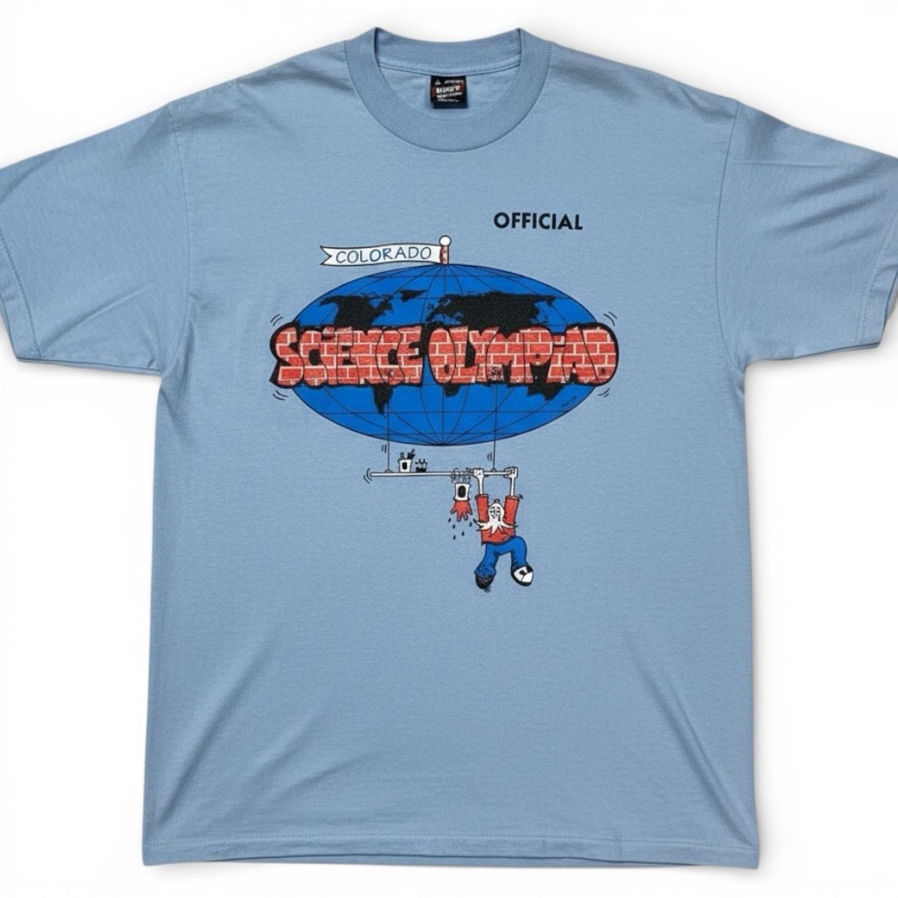 Vintage Science Olympiad Graphic Tee | Colorado Single Stitch‎ T-Shirt | Size L